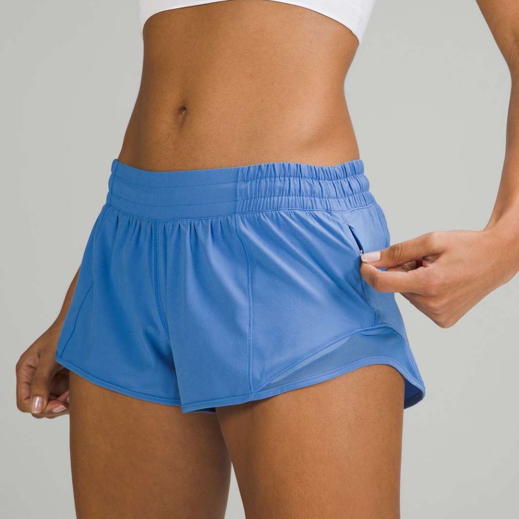 (0165) Lululemon Hotty Hot Short Ii *2.5" In Blue Nile Sz 6